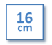 Štvorec 160x160mm (0 bigov, jednotlivý výstup)