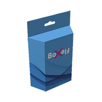 Trapezová krabica s visačkou